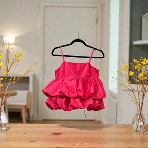 A New Day Fuchsia Layered spaghetti strap top